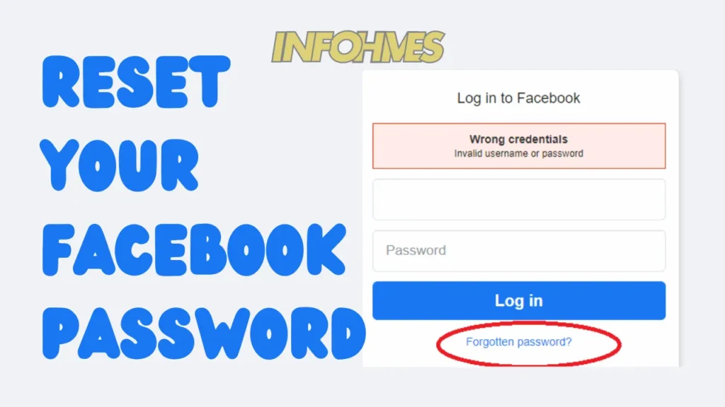 Reset your Facebook password