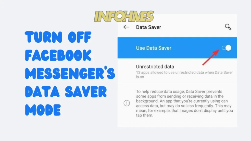 Turn off Facebook Messenger's data saver mode