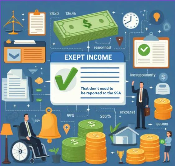 Exempt income encompasses various forms that don't need to be reported to the SSA