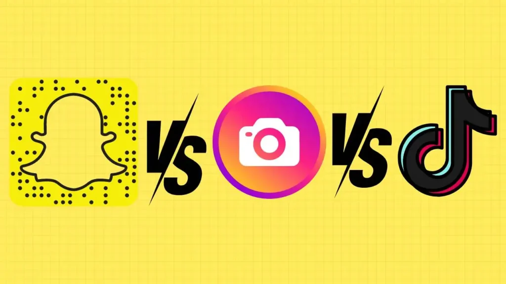 Snapchat vs Instagram vs Tiktok