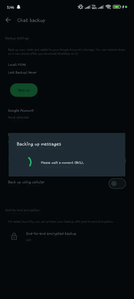 How to Transfer Data from GBYoWhatsApp to Official WhatsApp step 2
